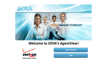 Tablet Screenshot of agentview.sova.com